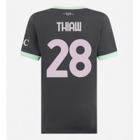 AC Milan Malick Thiaw #28 Tretí Ženy futbalový dres 2024-25 Krátky Rukáv